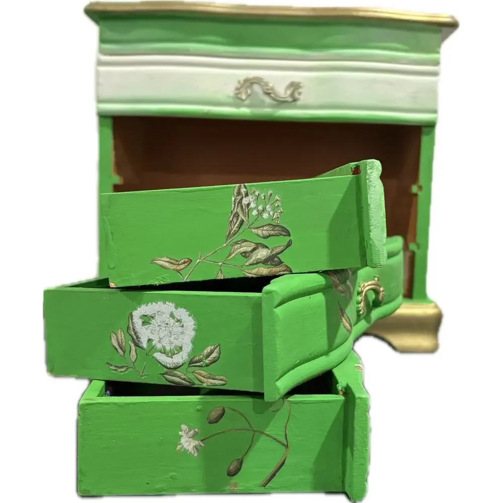 Upcycled Solid Wood Chest Jewelry Box with Bonus Trinket Box
